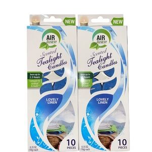 Scented Tea Light Candles 2 Pack (Lovely Linen) 20 Count